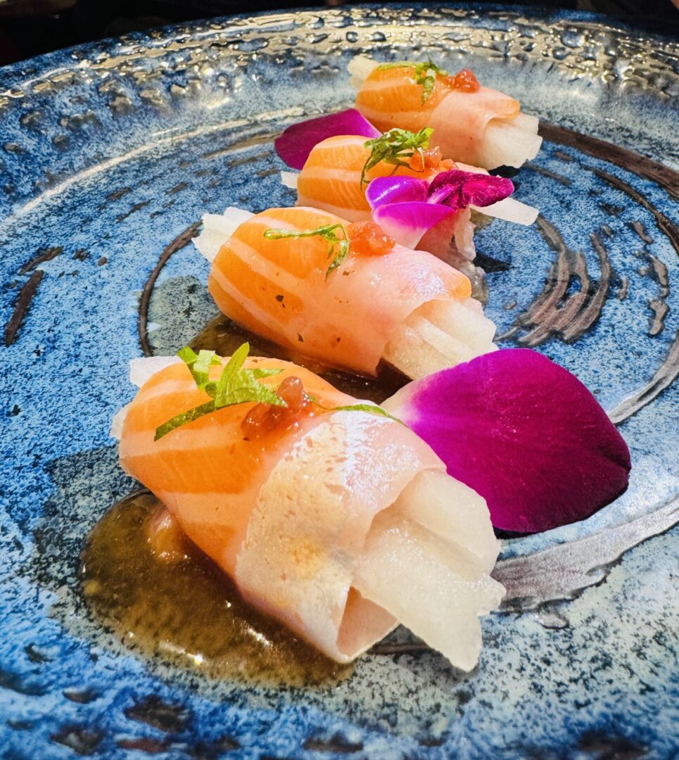 Salmon Asian Pear